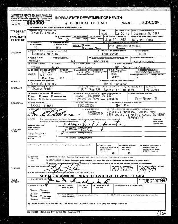 Glenn Goshorn-DeathCert